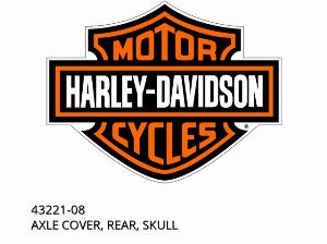 AXLE COVER, REAR, SKULL - 43221-08 - Harley-Davidson