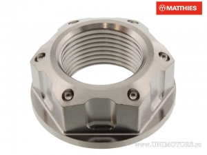 Axle nut M22 x 1.50 mm titanium gray - Honda CB 1100 A ABS cast wheel / Suzuki GSR 600 - A ABS / Yamaha YZ 250 F 4T - JM