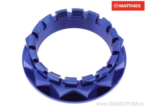 Axle nut M48 x 1.50 mm titanium blue - Ducati 1098 1098 Biposto/Monoposto / XDiavel 1260 S ABS / MV Agusta Brutale 800 - JM