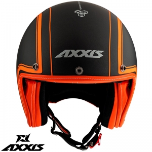 Axxis helm model Hornet SV Royal A4 oranje fluor mat (geïntegreerde zonnebril) - Oranje fluor mat, M (57/58cm)