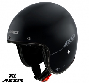 Axxis Hornet SV A1 matzwarte helm (geïntegreerde zonnebril) - Matzwart, L (59/60cm)