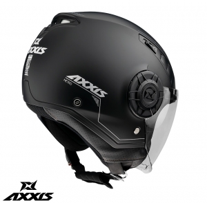 Axxis Metro A1 model glanzend zwart (open face) - Glanzend zwart, S (55/56cm)