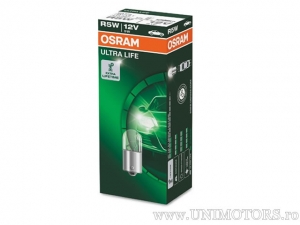 BA15S Ultra Life 12V 5W (ensemble de 10 pièces) - Osram