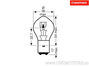 BA20D 12V 35/35W - JM