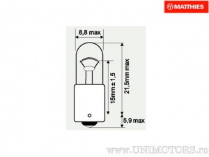 BA9S 6V 4W set di 10 pezzi - JM