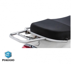 Bagageiro cromado traseiro - Vespa LX / Vespa LXV / Vespa S 2T-4T 50-125-150cc - Piaggio