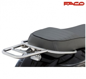 Bagageiro traseiro cromado - Vespa GT-GTS-GTV / GTV Sei Giorni 4T LC 125-200-250-300cc - FACO