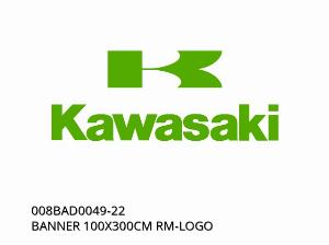 BANDERA 100X300CM RM-LOGO - 008BAD0049-22 - Kawasaki