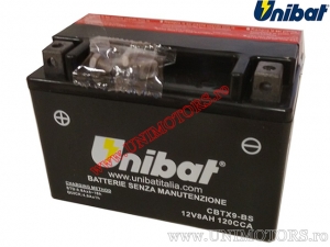 Batería de motocicleta 12V 8AH - 'Libre de Mantenimiento' (CBTX9-BS) - Unibat