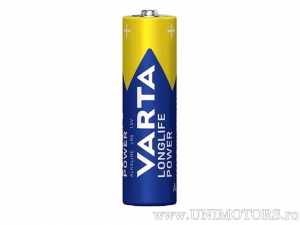 Batteria AA Alcalina Longlife Power 1,5V confezione blister da 4 pezzi - Varta