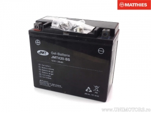 Batteria al Gel YTX20-BS 12V 20Ah - Harley Davidson FLST 1340 / FLSTC 1340 / FLSTF 1340 / FXE 1200 / FXRS-CONV 1340 - JM