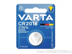 Batterie CR2016 Lithium 3V 90mAh Blister - Varta