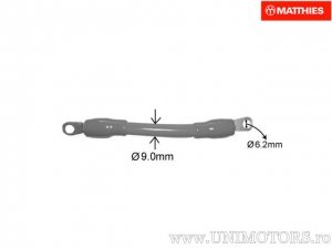 Batteriekabel schwarz 250mm - JM