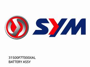 BATTERY ASSY - 31500F7T000XAL - SYM