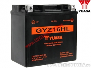 Battery - Yuasa GYZ16HL 12V 12Ah