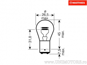 BAY15D 6V 21/5W - JM