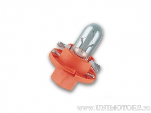 Bec cu soclu portocaliu BX8.4d 12V 1.12W - Osram