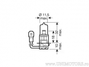 Bec H3 PK22s TRUCKSTAR PRO 24V 70W - Osram