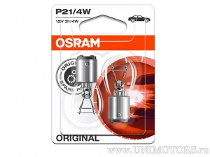 Bec P21/4W BAZ15D 12V 21/4W blister set 2buc - Osram