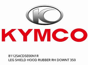 BEINSCHILDHAUBE GUMMI RH DOWNT 350 - 81125ACD5E00N1R - Kymco