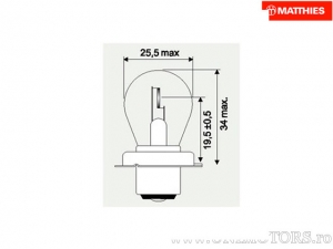 Bek P26S 6V 15W - JM