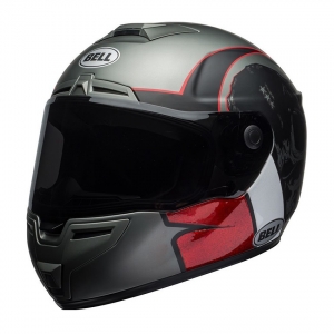 BELL - Casque SRT HART LUCK, gris / blanc / rouge [XS]