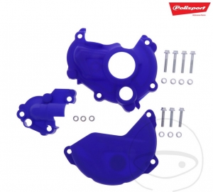 Beschermingsset voor koppelingsdeksel en ontsteking blauw Polisport - Yamaha YZ 250 F 4T ('14-'18) - JM