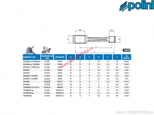 Biela ambielaj (bolt piston 15mm) - Vespa Primavera 125 2T / Primavera 125 2T ET3 - Polini