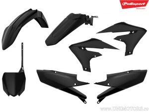 Black plastic set - Yamaha YZ 250 F 4T ('19-'22) / YZ 450 F ('18-'22) - Polisport