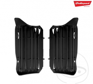 Black Polisport Radiator Protection Set - Honda CRF 450 R ('21) / Honda CRF 450 R Red Moto ('21) - JM