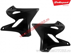 Black radiator fairing - Yamaha YZ 125 / YZ 250 2T ('15-'19) - Polisport