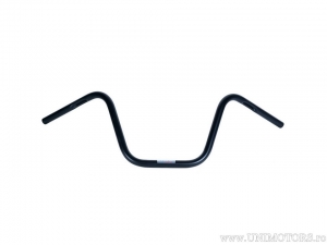 Black Steel Handlebar Chopper High with 25.4mm diameter and 905mm length with cable housing - Fehling