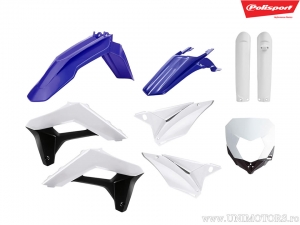 Blau/Weiß/Schwarzer Plastiksatz - Sherco SE 50 R Enduro / SE 50 R Enduro Factory USD Gabel / SE 250 R 2T Racing - Polisport