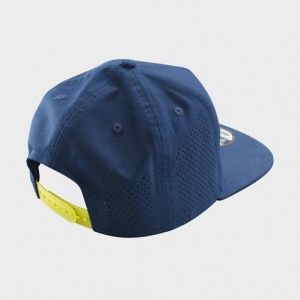 Blauwe pet met logo: Maat - S/M