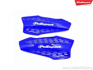 Blauwe vervangende plastic set voor MX Force handbeschermers - Polisport