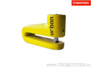 Blocco antifurto disco 10 mm giallo - JM