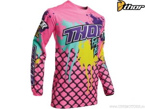 Blouse enduro/cross Jeunesse (enfants) Pulse Fast Boyz (rose) - Thor