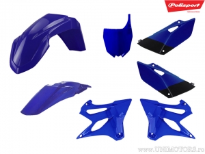 Blue plastic set - Yamaha YZ 85 SW 17/14 inch ('15-'17) / YZ 85 LW 19/16 inch ('15-'22) - Polisport