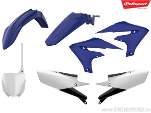 Blue/White/Black Plastic Set - Yamaha YZ 250 F 4T ('19-'22) / YZ 450 F ('18-'22) - Polisport