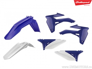 Blue/White Plastic Set - Sherco SE 125 R 2T Racing / SE 250 R 2T Racing / SEF 250 R Factory / SEF 300 R Factory - Polisport