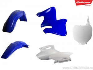 Blue/White Plastic Set - Yamaha YZ 250 F 4T ('01-'02) - Polisport