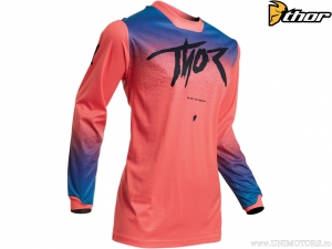 Blusa enduro / cross Feminina Pulse Fader (coral) - Thor