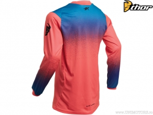 Blusa enduro / cross Feminina Pulse Fader (coral) - Thor