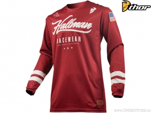 Blusa enduro / cross Hopetown (vermelho / branco) - Hallman