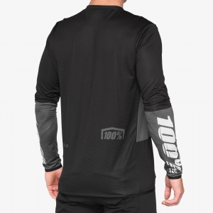 Blusa MTB R-Core X carbono/preto: Tamanho - SM