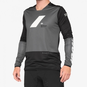 Blusa MTB R-Core X carvão/preto: Tamanho - MD