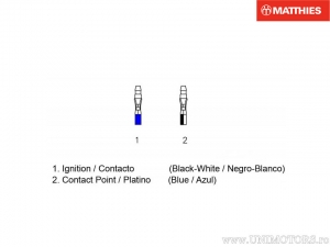 Bobine d'induction - Honda CM 125 T ('78-'81) / CM 185 T ('78-'80) / CM 200 T ('80) - JM