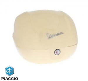 Bolsa de bagagem de 32 litros original - cor: bege - Vespa Primavera ('13-) 50-125-150cc - Piaggio