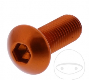 Bolt cap Pro Bolt M10 x 1.25 x 25 mm aluminum orange - JM