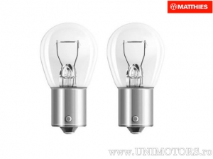 Bombilla de luz de freno P21W BA15S JMP Naos 12V 21W blister (juego de 2 piezas) - JM